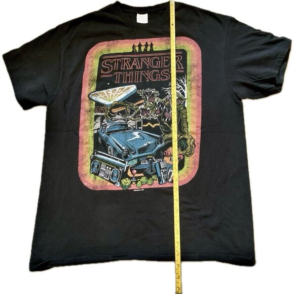 Stranger Things Retro Arcade T-Shirt Black Large Netflix 2021 100% Cotton - Picture 3 of 11